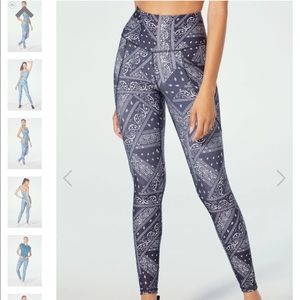Marika Bandanna print leggings M NWT